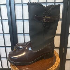 Trotters Women's Black Faux Fur Lined Weatherproof Winter Snow‎ Boots 9 NARROW